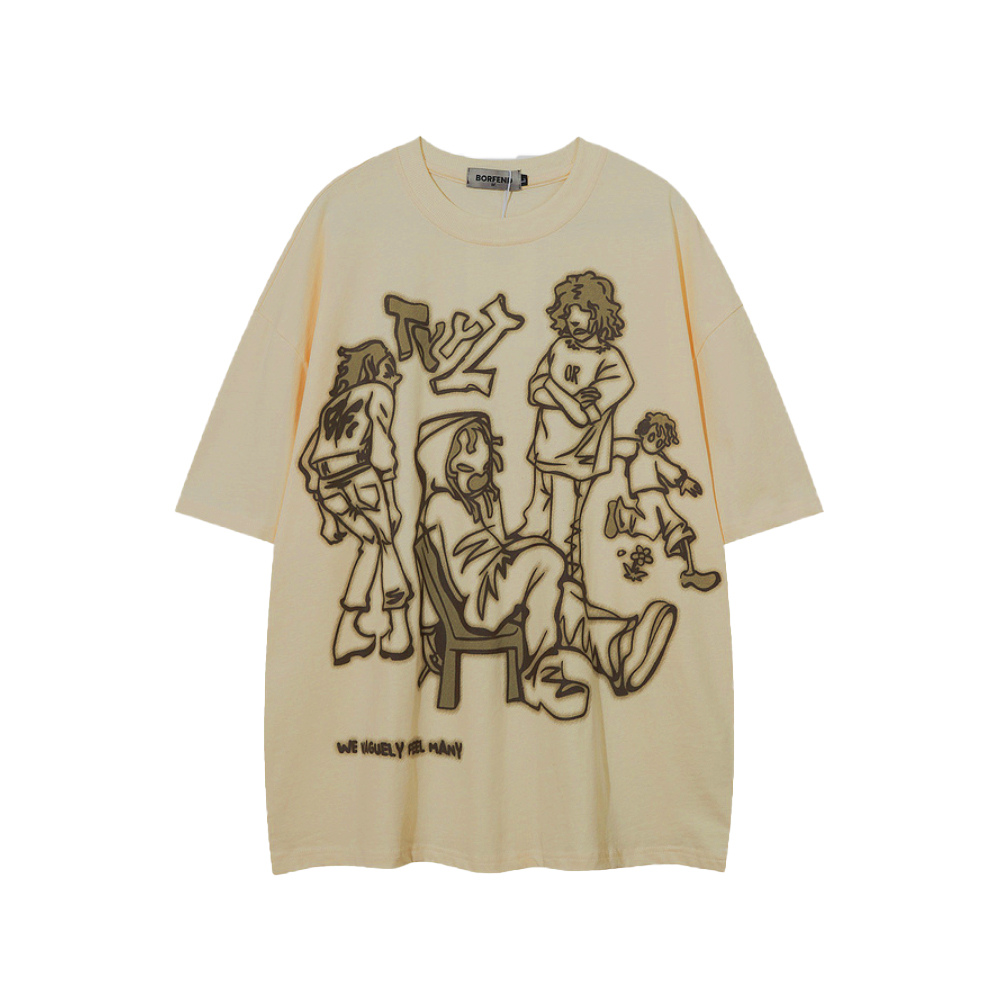 Street Cartoon Graffiti Oversize T-Shirt