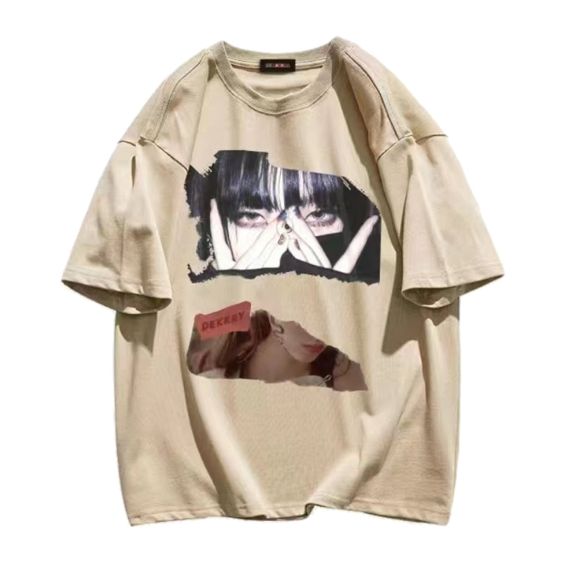 Street Girls Anime Graphic Casual T-shirt