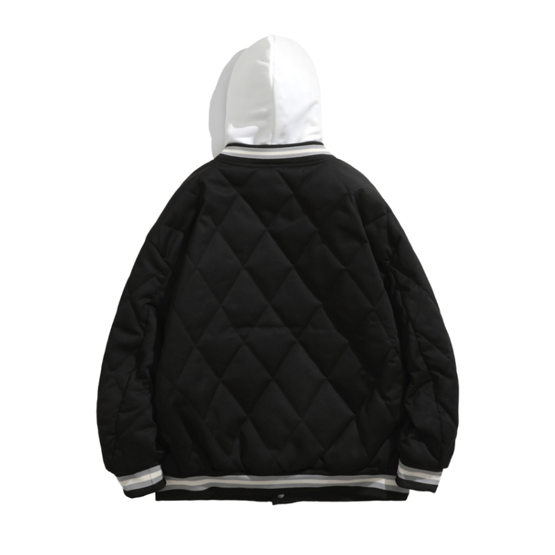 Urban Classic Letter Graphic Coat