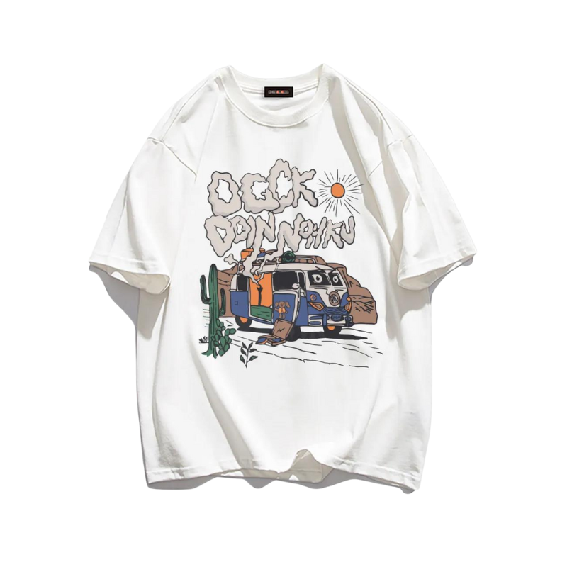 Vintage Cartoon Bus T-Shirt