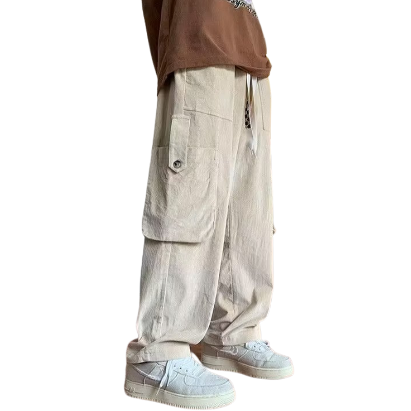 Street Multi-pocket Corduroy Sweatpants