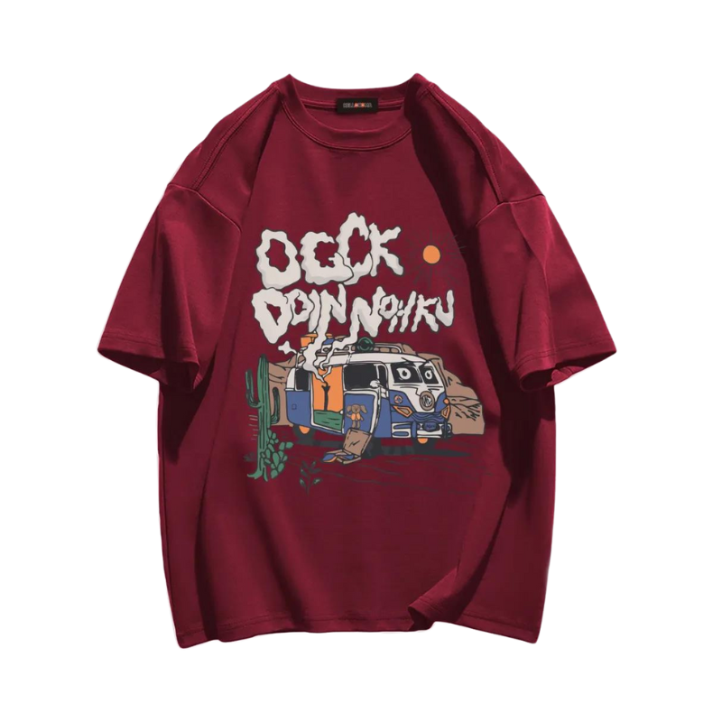 Vintage Cartoon Bus T-Shirt