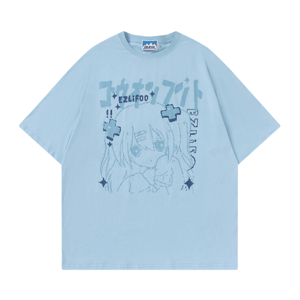Japanese Two-dimensional Anime Girl T-shirt