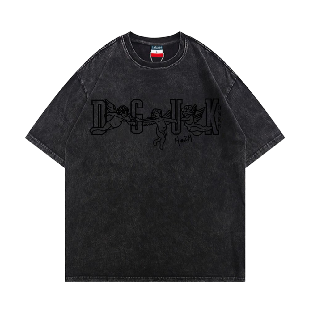 Urban High Street Letter Graphic Washed T-Shirt