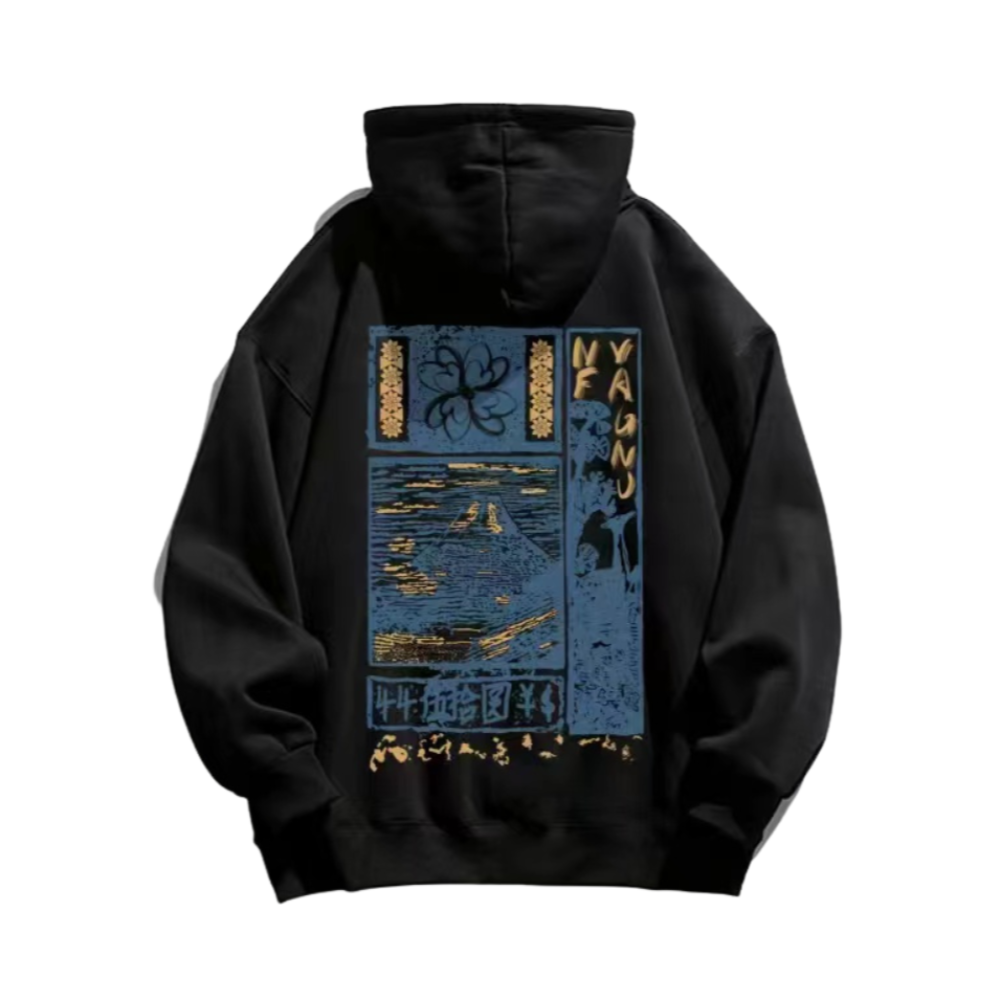 AokLok Landscape Graphic Cotton Hoodie