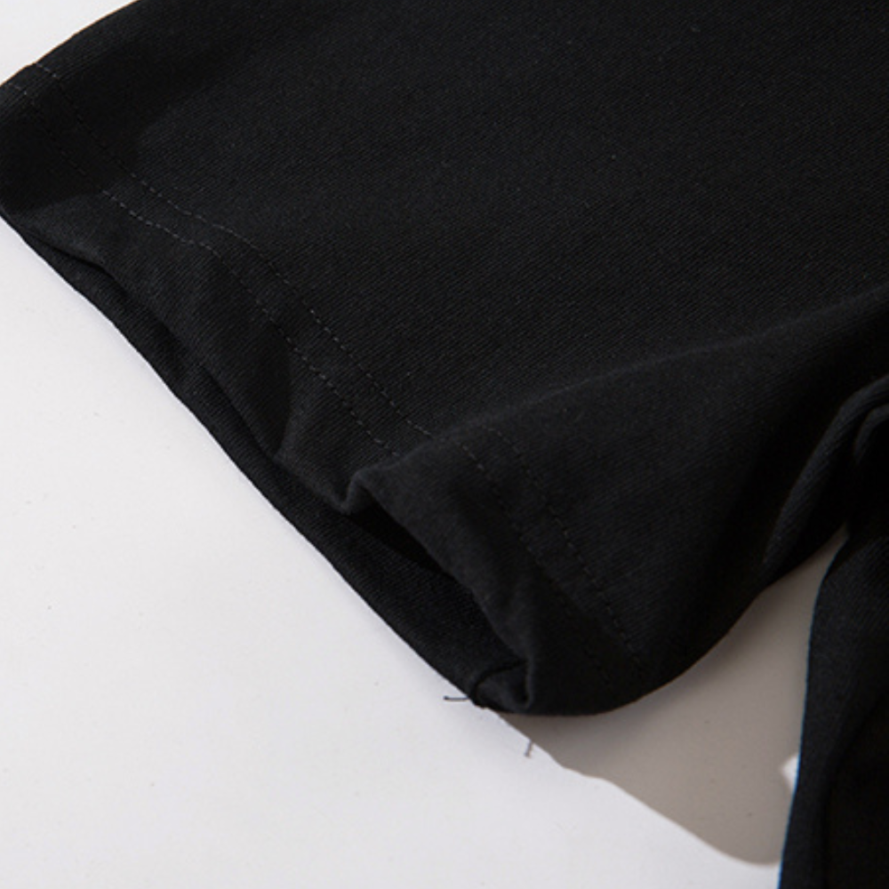 Vintage Street Art Portrait Cotton T-shirt