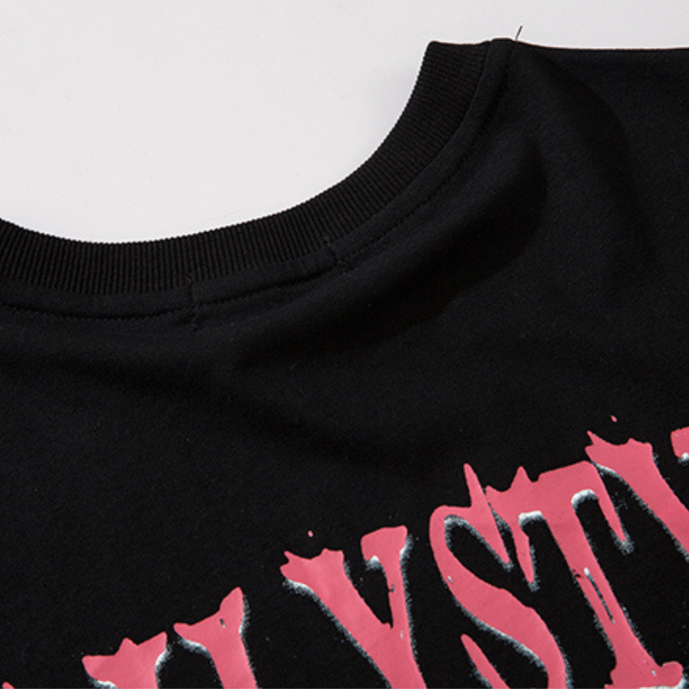 Vintage Street Art Portrait Cotton T-shirt