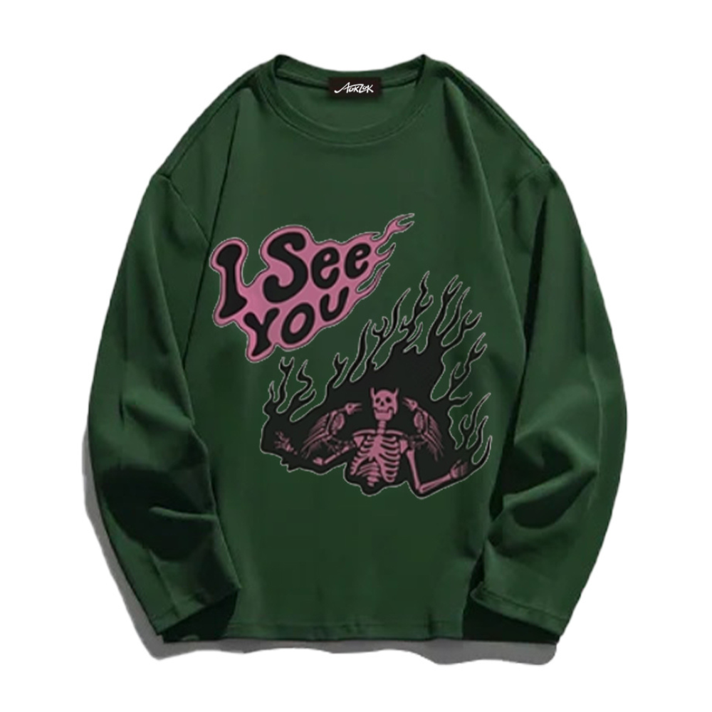 Scary Skeleton Long Sleeve Shirt