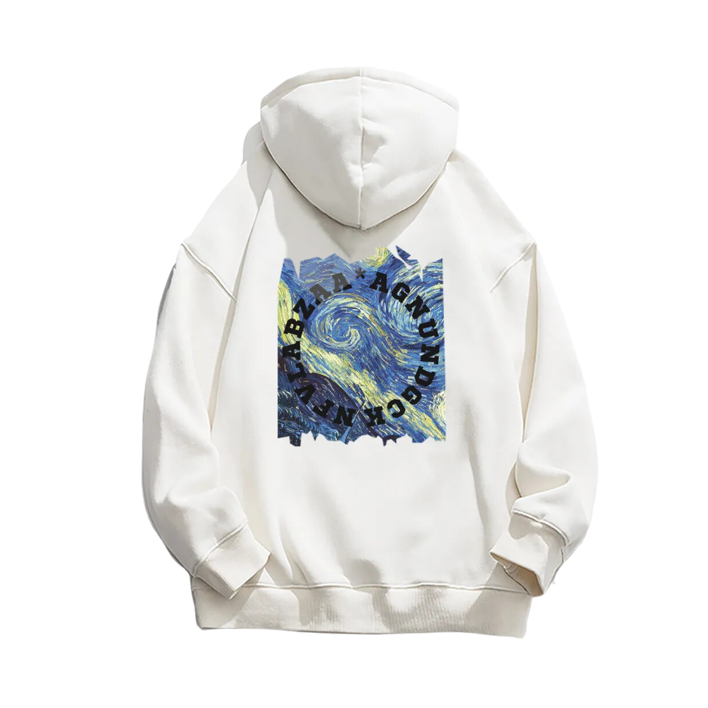 High Street Oil Painting Hoodie