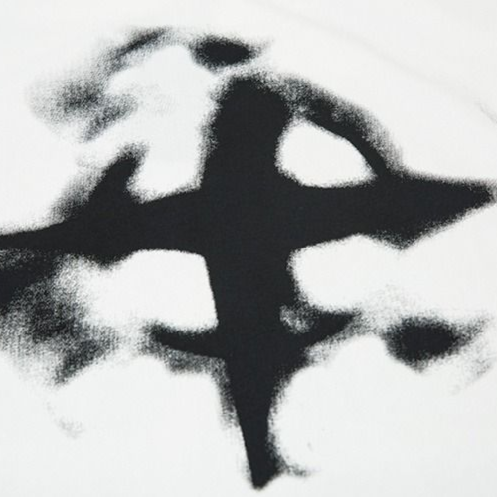 Dark Letter Graffiti Cotton T-Shirt