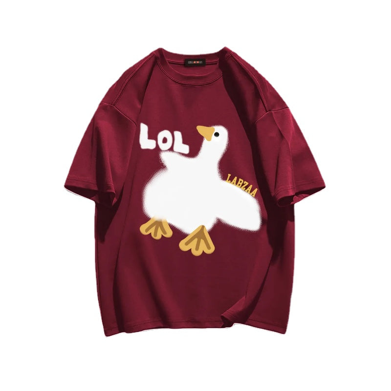 Urban Cartoon Duck Graphic T-shirt