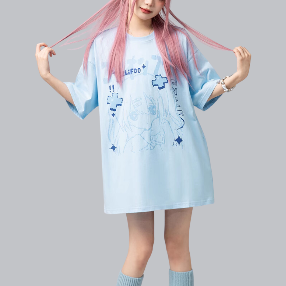 Japanese Two-dimensional Anime Girl T-shirt