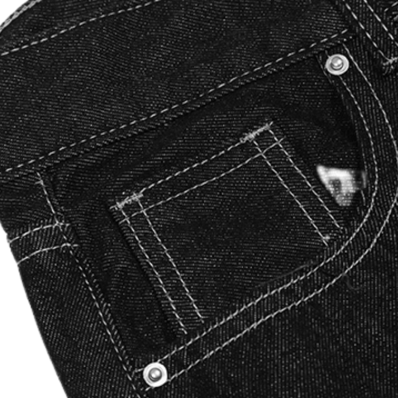 American Street Skeleton Graphic Jeans