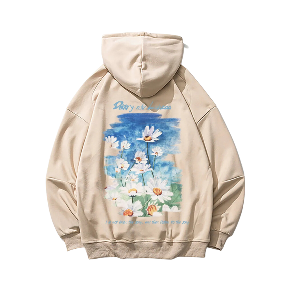 Little Daisy Oil Painting Hoodie