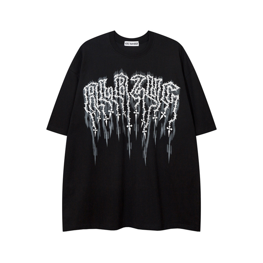Street Letter Graphic Cotton Oversize T-Shirt