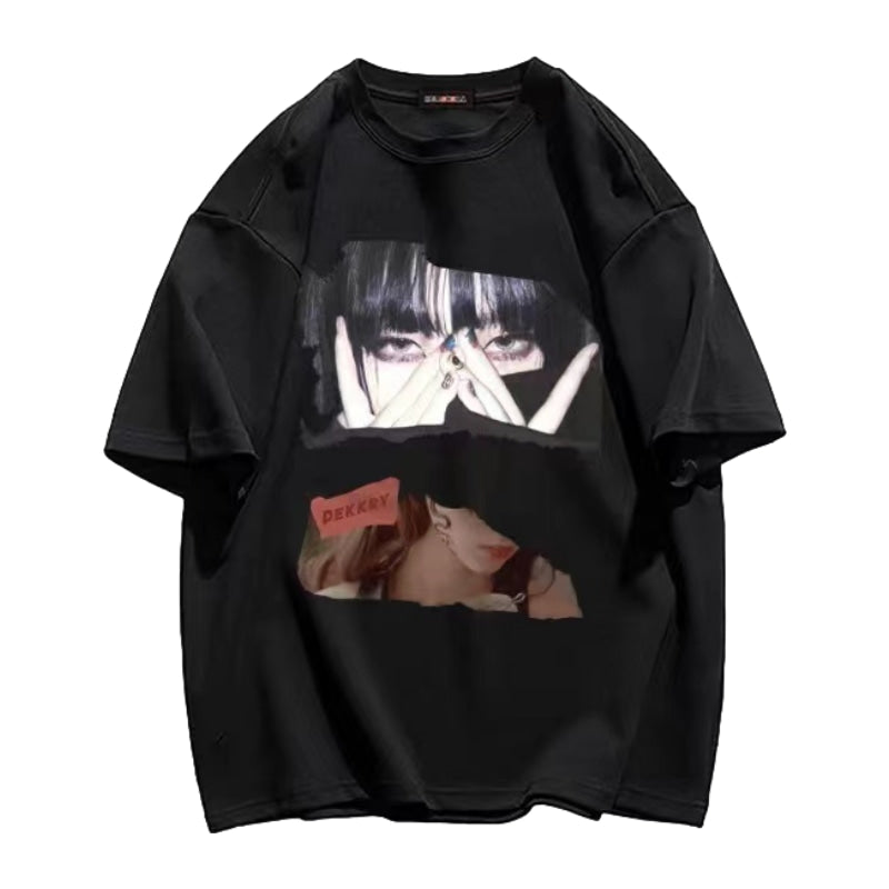 Street Girls Anime Graphic Casual T-shirt