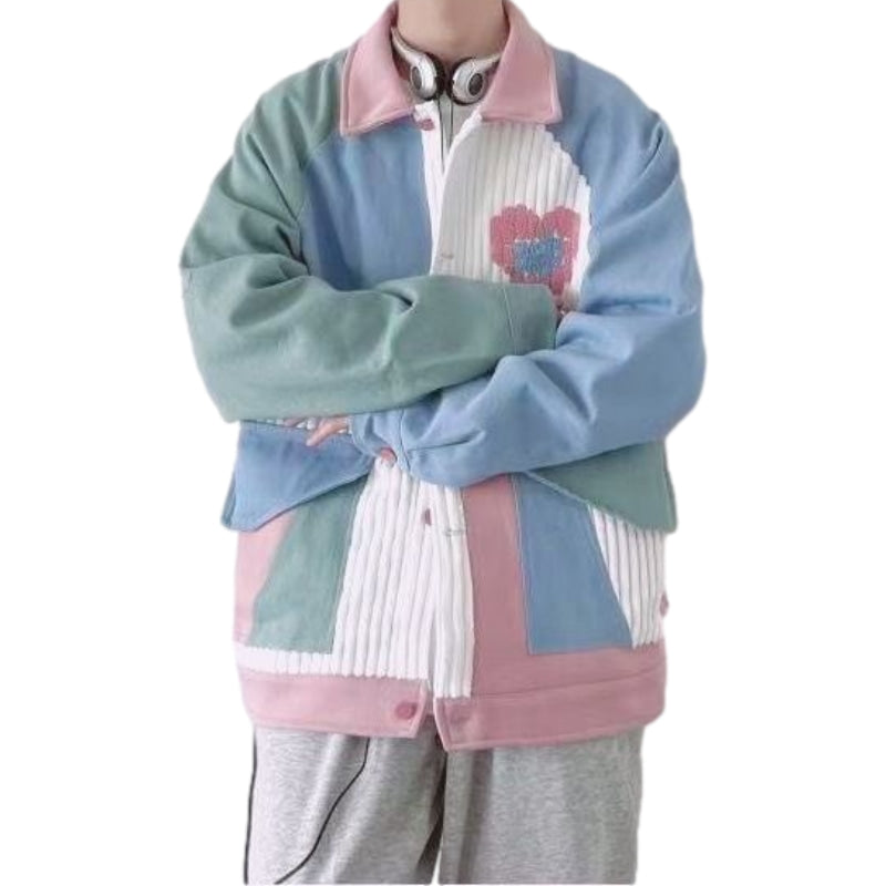 Casual Cute Patchwork Jacket