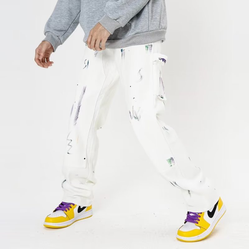 Urban Doodle Splatter Baggy Jeans