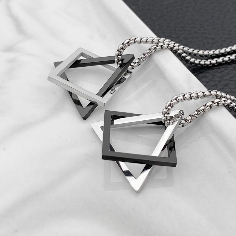Contracted Triangle Geometry Necklace