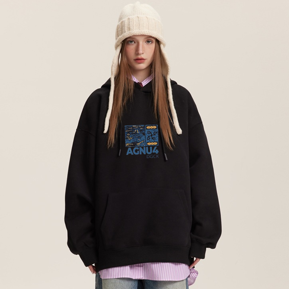 AokLok Landscape Graphic Cotton Hoodie