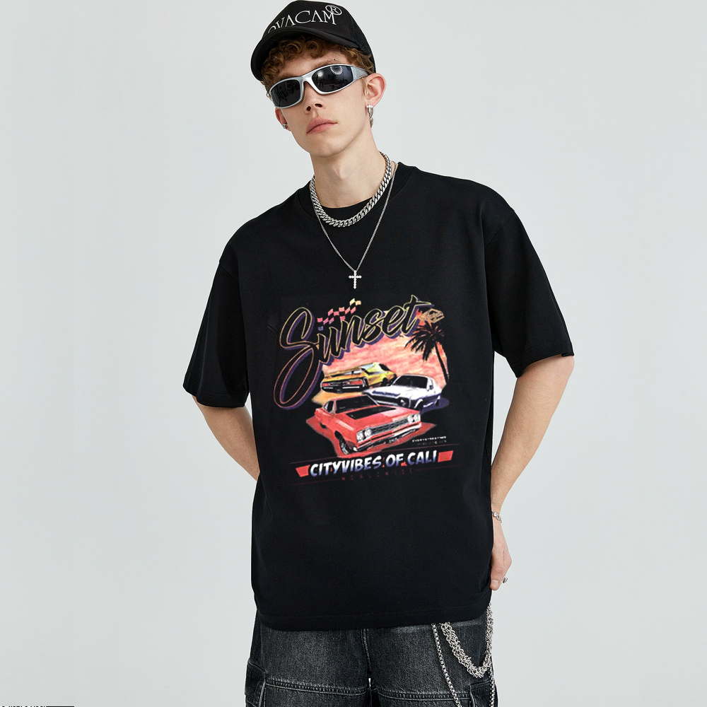 Hip Hop Sports Car Cotton T-shirt