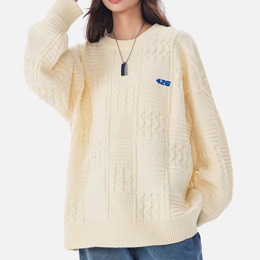 Women's Japanese Solid Color Knitted Sweater