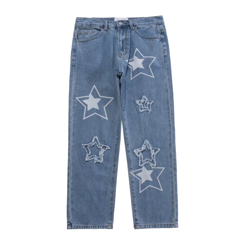 Urban Star Graphic Straight Leg Jeans