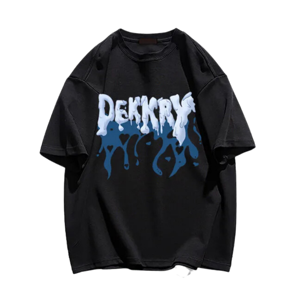 Street Graffiti Alphabet Print T-shirt