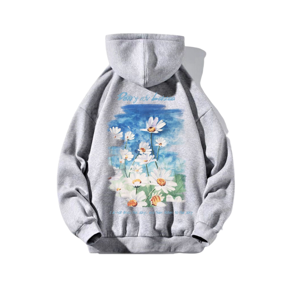 Little Daisy Oil Painting Hoodie