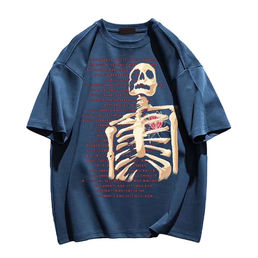 American Bold Skull Graphic T-Shirt