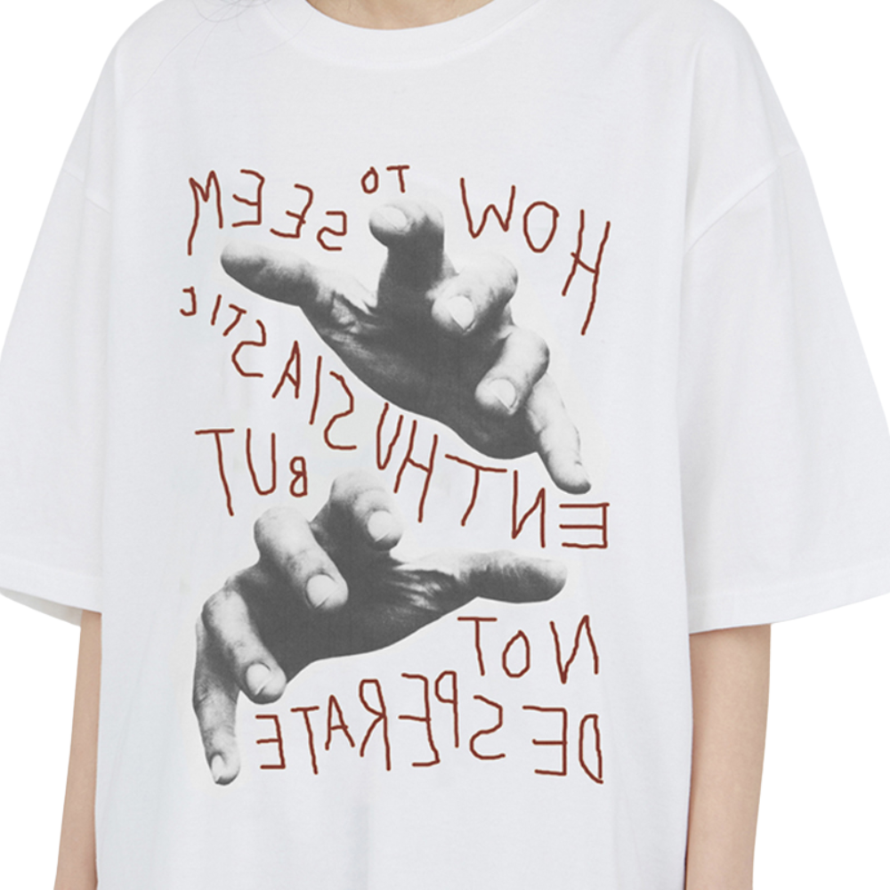 Vintage Street Letter Graphic T-shirt