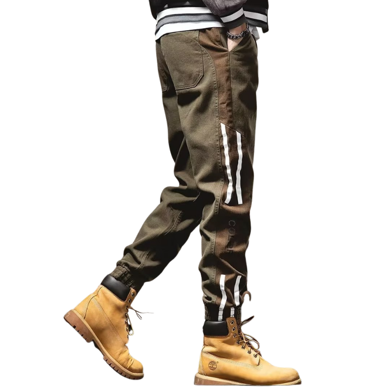 Retro Side Stripe Cargo Pants