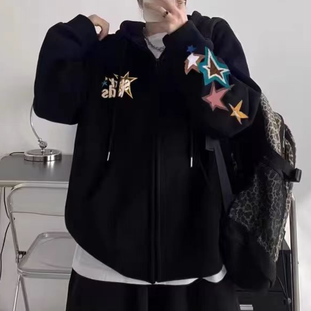 Women's Colorful Star Hoodie