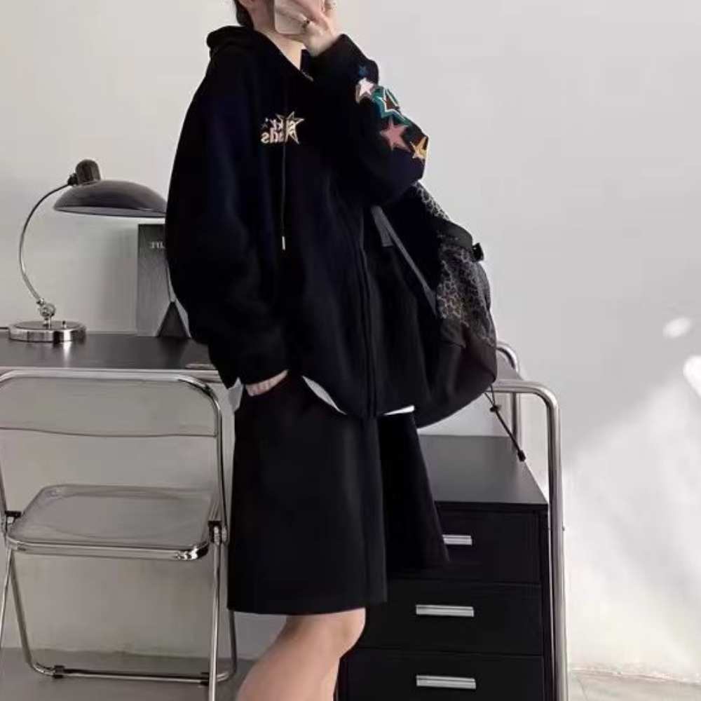 Women's Colorful Star Hoodie