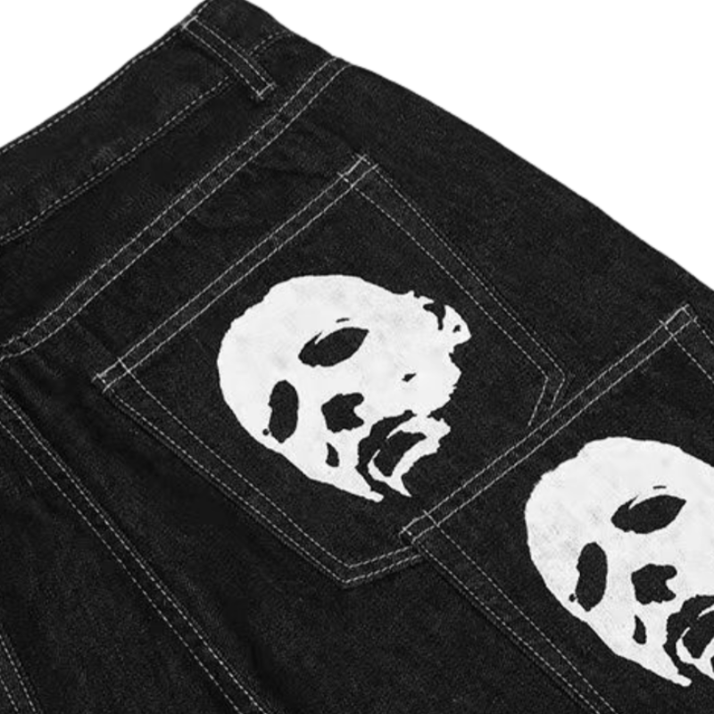 American Street Skeleton Graphic Jeans