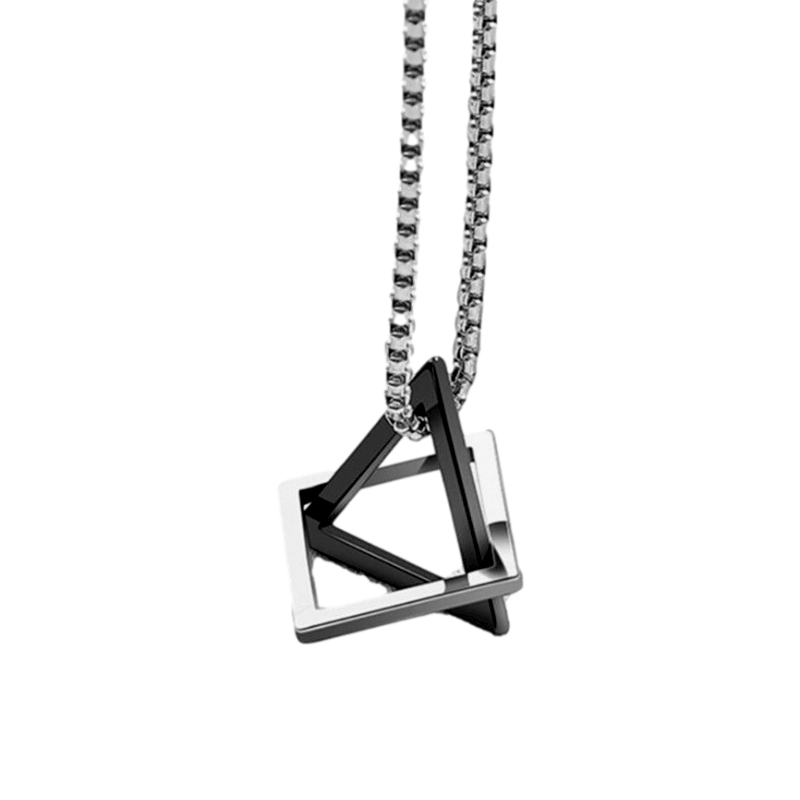 Contracted Triangle Geometry Necklace