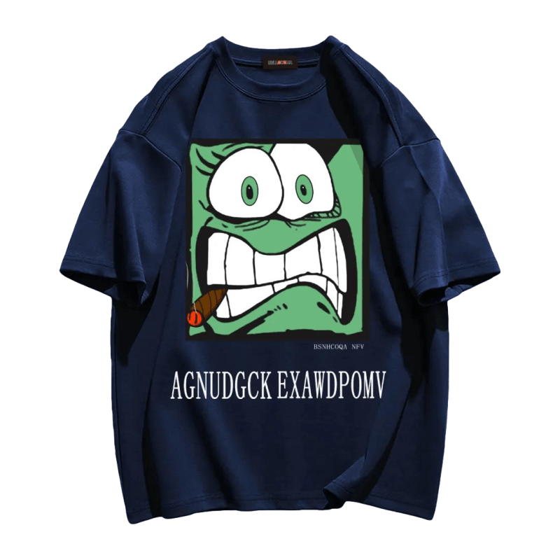 Casual Cartoon Print T-shirt