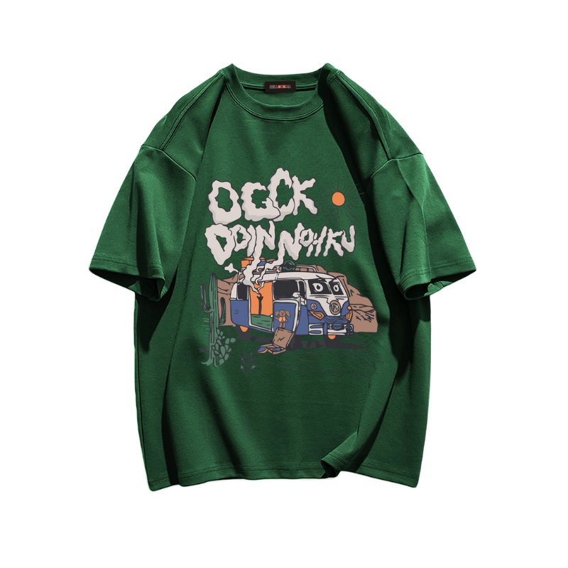 Vintage Cartoon Bus T-Shirt