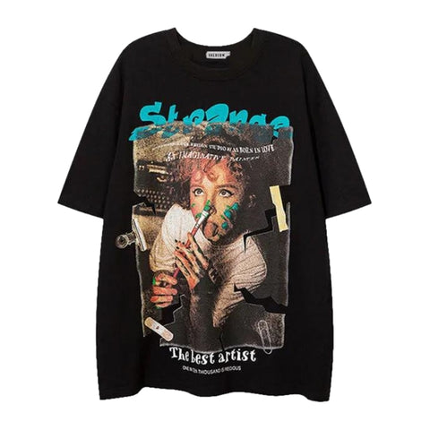 RAMPAGE Retro Print T-shirt - Technique