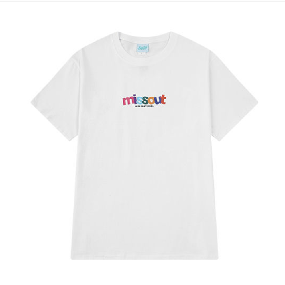 Casual Colorful Letter Print T-shirt