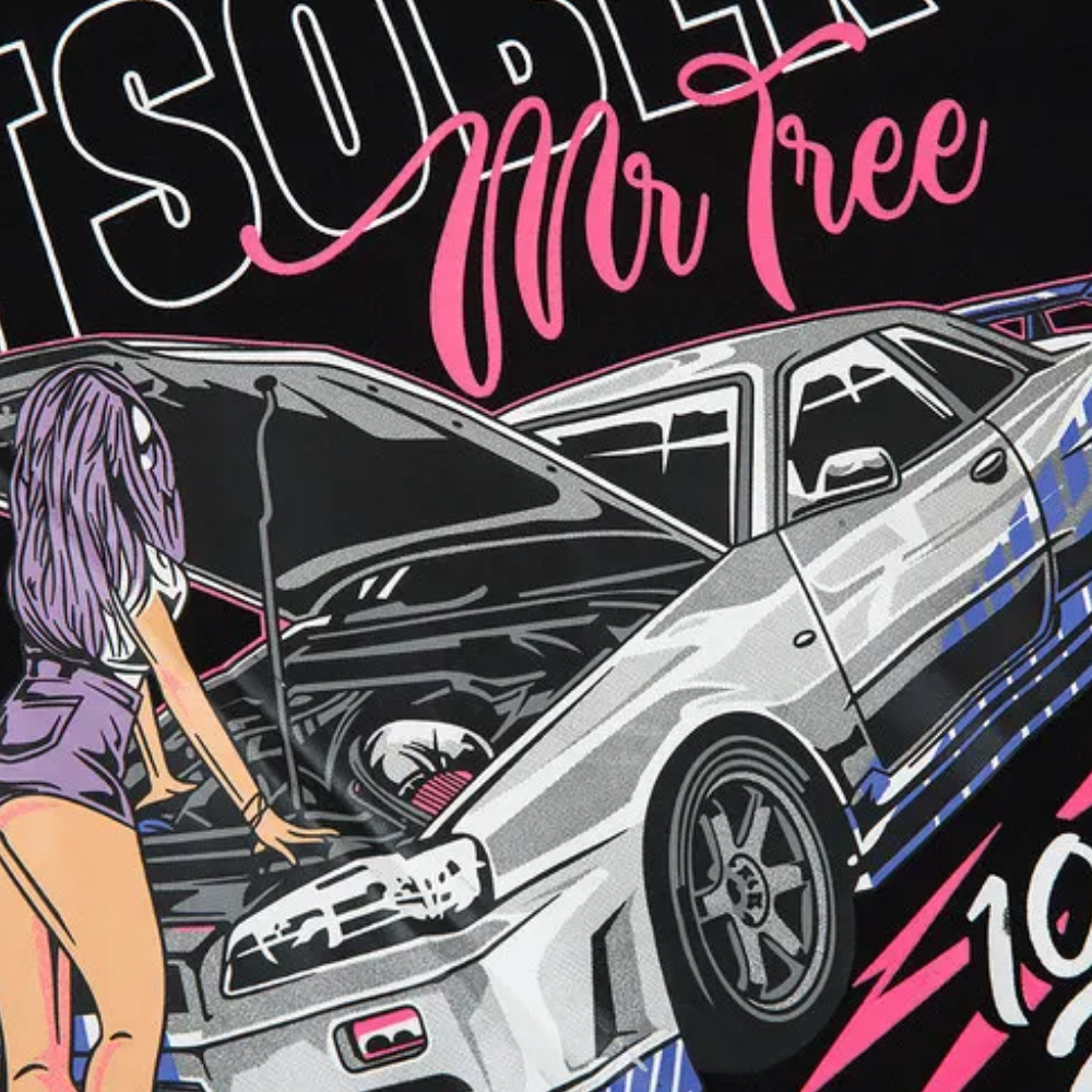 High Street Racing Belle Print Oversize T-shirt