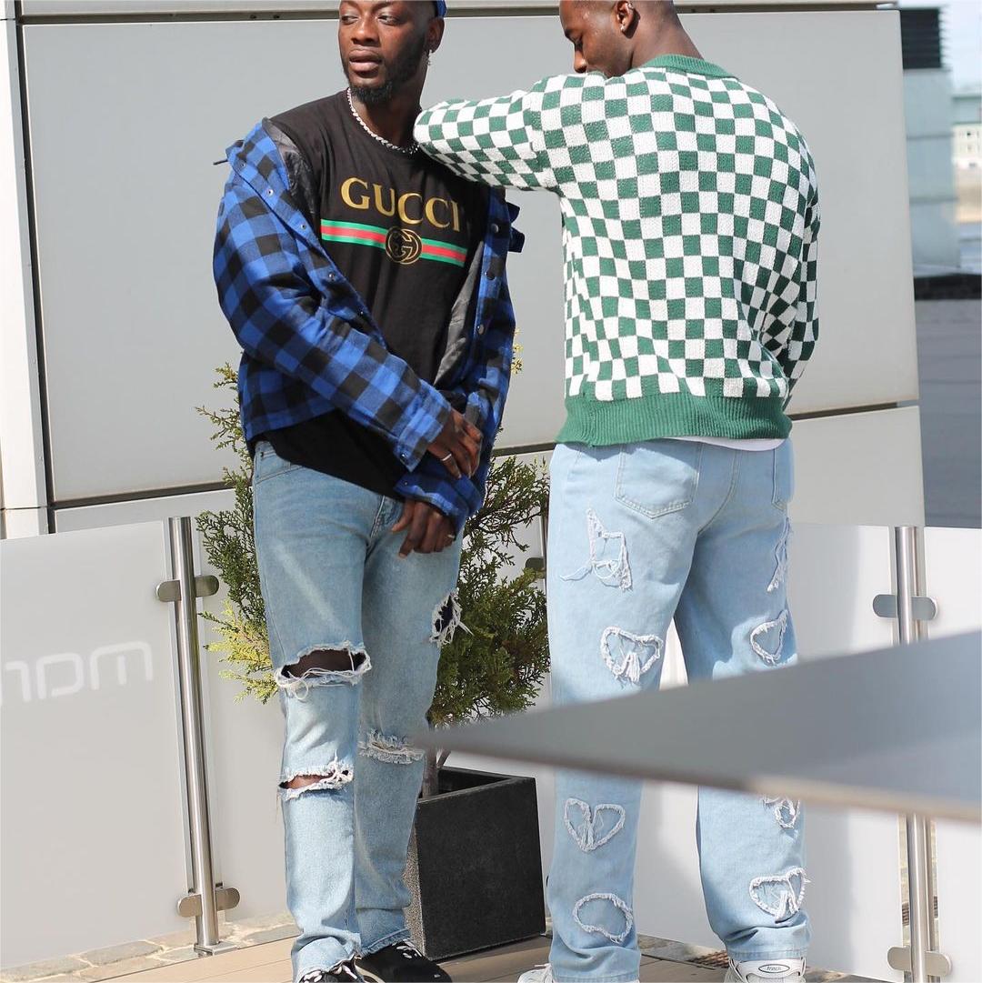 Trendy Shape Embroidery Jeans