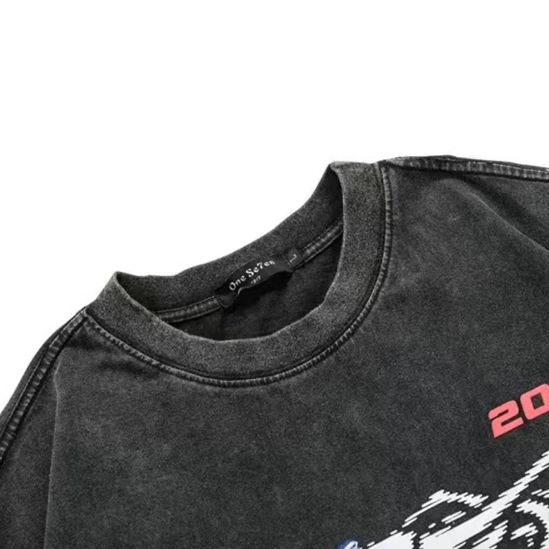 Washed Retro Skeleton T-shirt