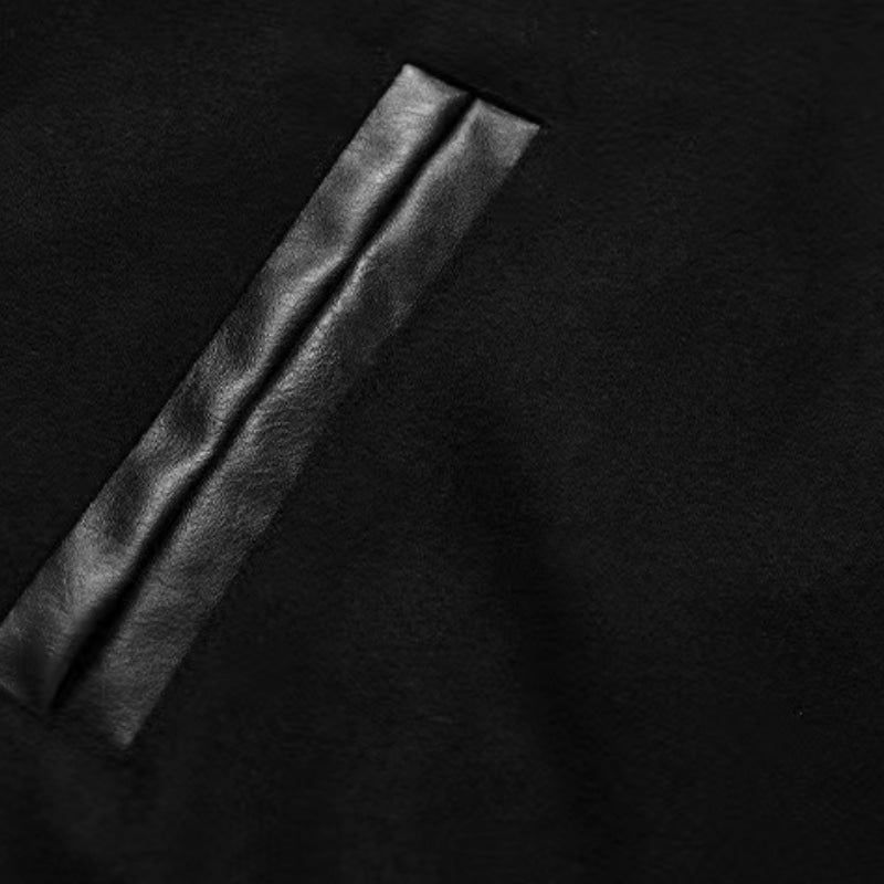 Letter Skeleton Embroidery Baseball Jacket