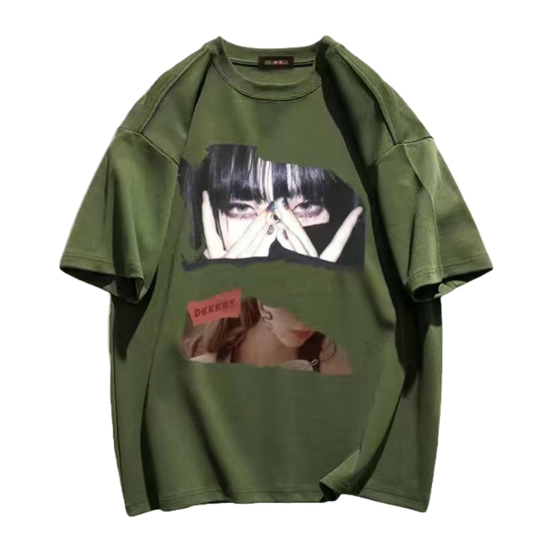 Street Girls Anime Graphic Casual T-shirt