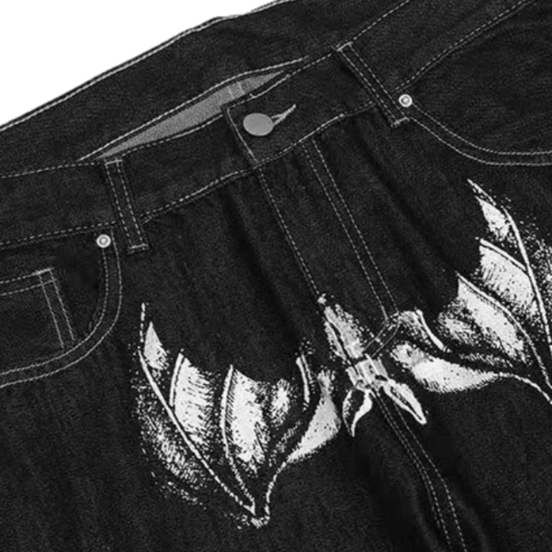 American Street Skeleton Graphic Jeans