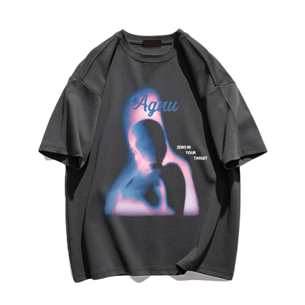 City Punk Abstract Silhouette Graphic T-Shirt