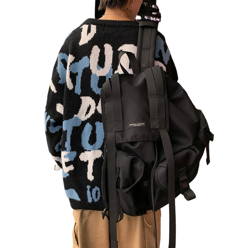 OOC' Vintage Letters Bear Knited Sweater