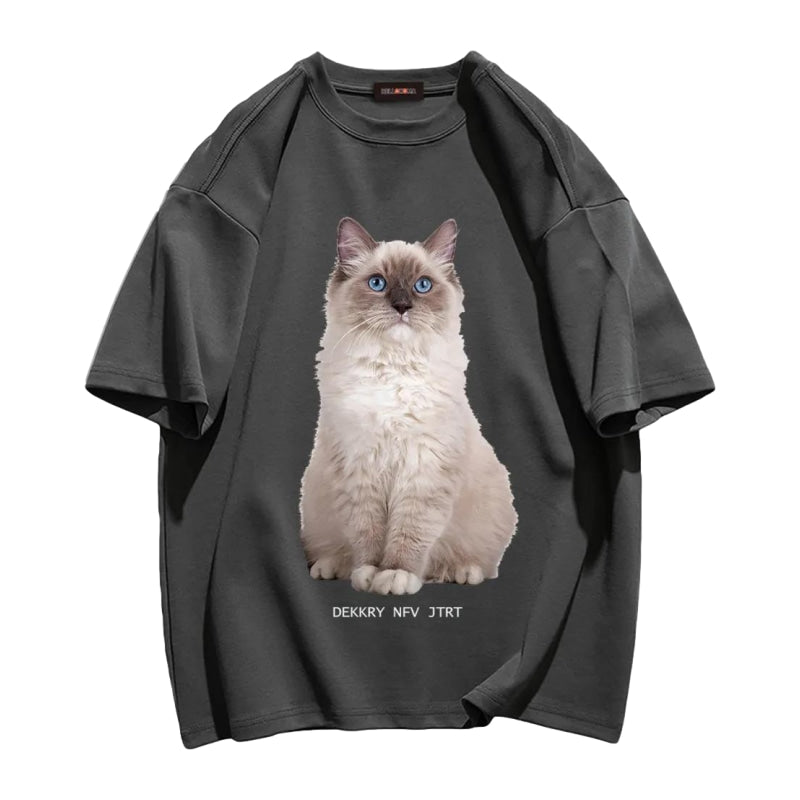 Ragdoll Cat Graphic Cotton T-shirt