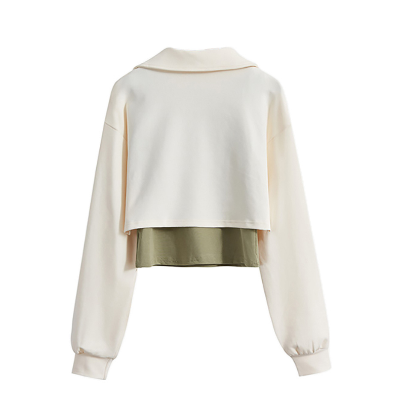 Women's Casual Polo Collar Sweatshirt